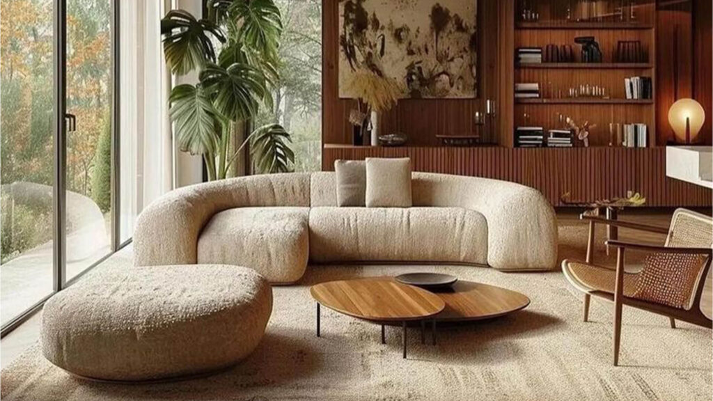 immagine arredamento casa curve e forme morbide